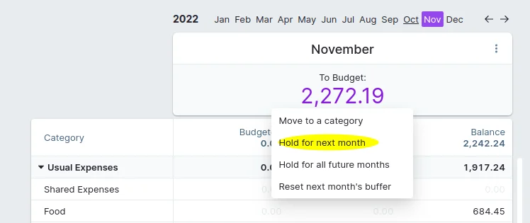 hold funds